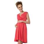 Minikleid mit Überlappender V-Ausschnitt + MAMA Umstandsmode,