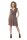 Minikleid mit Überlappender V-Ausschnitt + MAMA Umstandsmode, Cappuccino 2XL/3XL 44/46