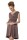Minikleid mit Überlappender V-Ausschnitt + MAMA Umstandsmode, Cappuccino 2XL/3XL 44/46