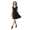 Minikleid mit Überlappender V-Ausschnitt + MAMA Umstandsmode, Schwarz XL/2XL 42/44