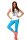Damen Leggings 3/4 Capri viele Farben; Türkis 2XL/44