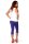 Damen Leggings 3/4 Capri viele Farben; Violett M/38