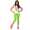 Damen Leggings 3/4 Capri viele Farben; Limette XL/42