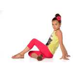 Kinder 3/4 Leggings in 22 Farben Baumwolle; Pink 98
