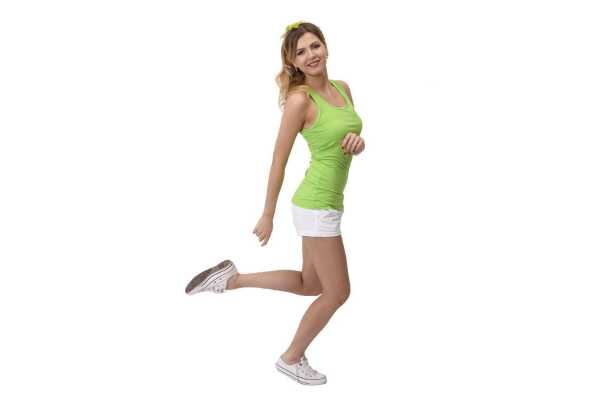 Damen Basic Tank Top Shirt Longshirt; Grün S/M 36/38