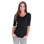 Damen Shirt mit Brusttasche Sportlich & elegant;