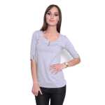 Damen Shirt mit Brusttasche Sportlich & elegant;
