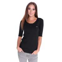 Damen Shirt mit Brusttasche Sportlich & elegant;...