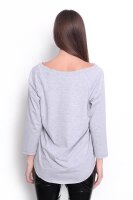 Damen Longshirt mit Druck 3/4 Arm Top Styling,