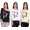 Damen Longshirt mit Druck 3/4 Arm Top Styling,
