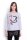 Damen Longshirt mit Druck 3/4 Arm Top Styling,  Grau Meliert/S/M 36/38