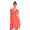Damen Kleid Dress V-Ausschnitt ; Koralle XS/S 34/36