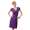 Damen Kleid Dress V-Ausschnitt ; Violett M/L 38/40