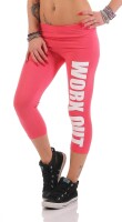 Leggings WORK OUT 3/4 Sporthose Baumwolle;