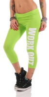 Leggings WORK OUT 3/4 Sporthose Baumwolle;