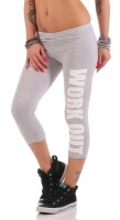 Leggings WORK OUT 3/4 Sporthose Baumwolle;