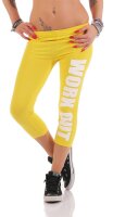 Leggings WORK OUT 3/4 Sporthose Baumwolle;