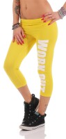 Leggings WORK OUT 3/4 Sporthose Baumwolle;