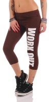 Leggings WORK OUT 3/4 Sporthose Baumwolle;