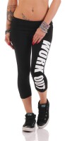 Leggings WORK OUT 3/4 Sporthose Baumwolle;