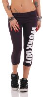 Leggings WORK OUT 3/4 Sporthose Baumwolle;