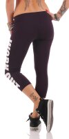 Leggings WORK OUT 3/4 Sporthose Baumwolle;