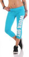 Leggings WORK OUT 3/4 Sporthose Baumwolle;