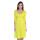 Kleid A-Linie mit Raffungen überlappender V-Ausschnitt,; Neon Gelb XXL/3XL 44/46