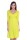 Kleid A-Linie mit Raffungen überlappender V-Ausschnitt,; Neon Gelb 3XL/4XL 46/48