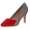 High Heels Stilettos mit Glitzer; Rot/Gold/39
