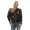 Damen Bomberjacke – Übergangsjacke mit Strickkragen & Patches