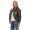 Damen Bomberjacke – Übergangsjacke mit Strickkragen & Patches