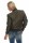 Damen Bomberjacke mit Patches, Khaki XS