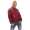 Damen Bomberjacke mit Patches, Bordo S