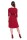 Kleid Knielang mit Raffungen Wickeloptik, V-Ausschnitt + MAMA Umstandsmode, Bordo XS/S 34/36