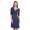 Kleid Knielang mit Raffungen Wickeloptik, V-Ausschnitt + MAMA Umstandsmode, 8199 Grafit S/M 36/38