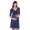 Kleid Knielang mit Raffungen Wickeloptik, V-Ausschnitt + MAMA Umstandsmode, 8199 Grafit S/M 36/38