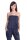 Damen Jumpsuits Bandeau Overall mit Taschen 7/8;