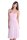Damen Bandeau Bandeaukleid Sommer Kleid; Puderrosa L/XL 40/42
