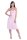 Damen Bandeau Bandeaukleid Sommer Kleid; Puderrosa L/XL 40/42
