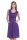 Kleid mit Raffungen V-Ausschnitt + MAMA Umstandsmode; Violett/XL/2XL 42/44