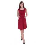 Kleid mit Raffungen V-Ausschnitt + MAMA Umstandsmode; Bordo/XS/S 34/36