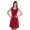 Kleid mit Raffungen V-Ausschnitt + MAMA Umstandsmode; Bordo/XS/S 34/36