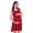 Kleid mit Raffungen V-Ausschnitt + MAMA Umstandsmode; Bordo/XS/S 34/36