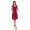 Kleid mit Raffungen V-Ausschnitt + MAMA Umstandsmode; Bordo/XS/S 34/36