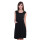 Kleid mit Raffungen V-Ausschnitt + MAMA Umstandsmode; Schwarz/L/XL 40/42