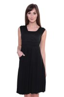 Kleid mit Raffungen V-Ausschnitt + MAMA Umstandsmode;...