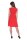 Kleid mit Raffungen V-Ausschnitt + MAMA Umstandsmode; Rot/XS/S 34/36