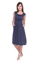 Kleid mit Raffungen V-Ausschnitt + MAMA Umstandsmode;...