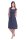 Kleid mit Raffungen V-Ausschnitt + MAMA Umstandsmode; Grafit/M/L 38/40